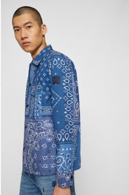 diesel bandana print shirt