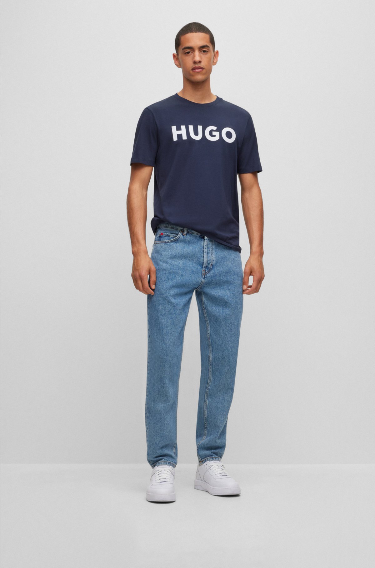 EIGHTYFIVE LOGO PRINT - Relaxed fit jeans - dark blue/dark-blue