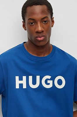 HUGO - コットンジャージー レギュラーフィットTシャツ