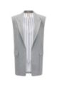 Sleeveless regular-fit jacket in stretch fabric, Grey