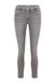 Skinny-fit jeans in light-gray super-stretch denim, Silver