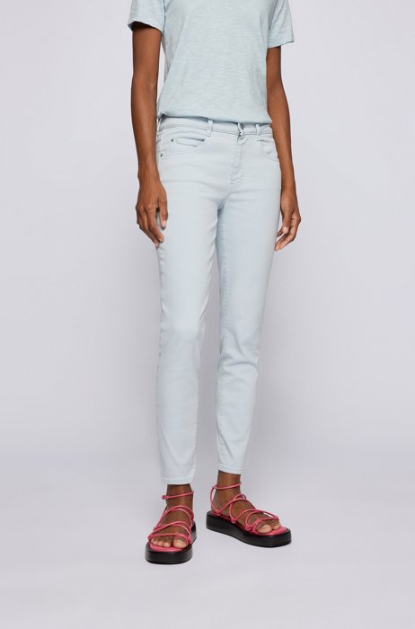 Slim-fit jeans in comfort-stretch denim, Light Blue