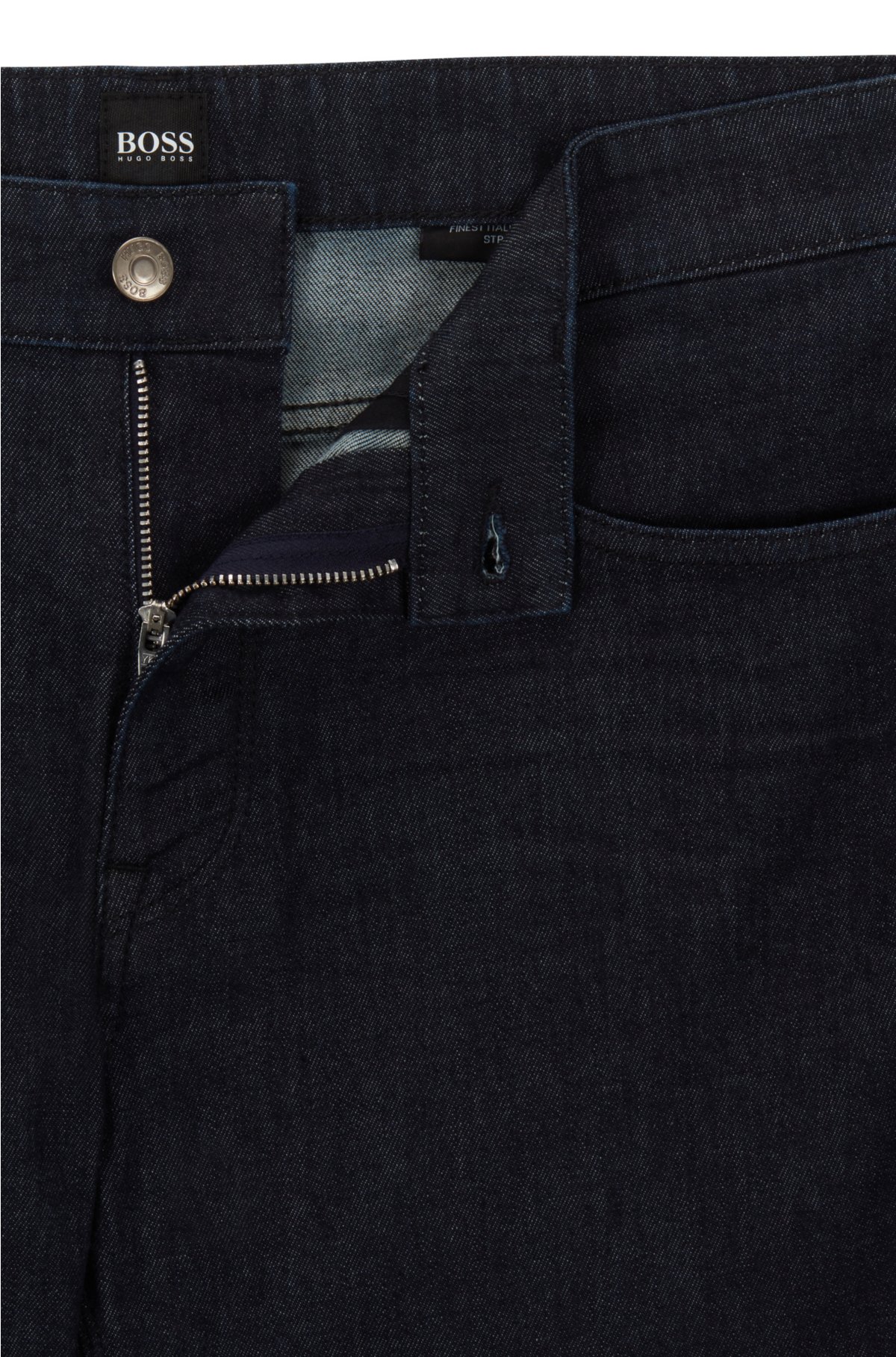 Conserveermiddel modus Vanaf daar BOSS - Regular-fit jeans in blue lightweight denim