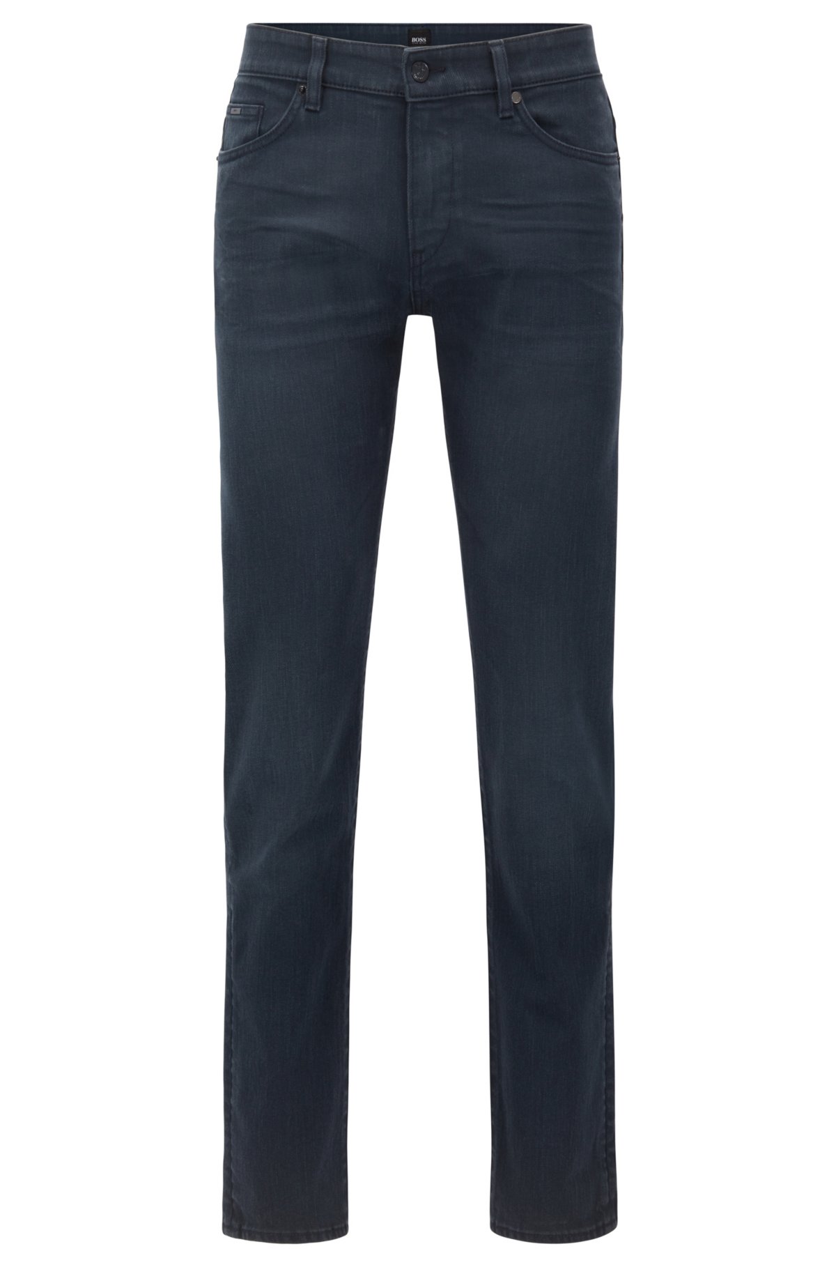 Ongewapend Kneden Lee BOSS - Slim-fit jeans in blue comfort-stretch denim