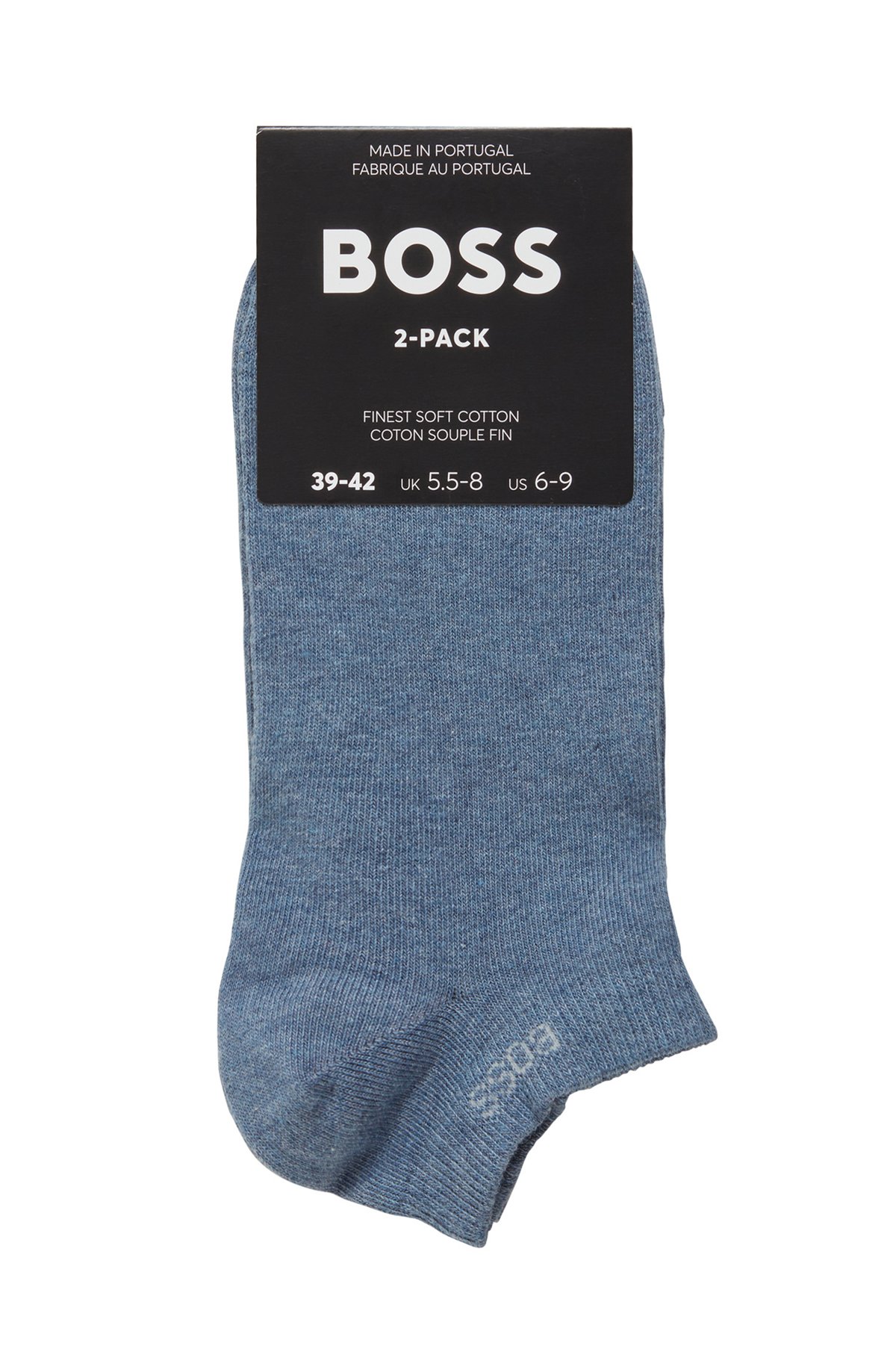 Zweier-Pack Sneakers-Socken aus Baumwoll-Mix, Blau