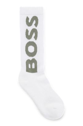 Fashion Socks Qs Rib Stripe Cc BOSS by HUGO BOSS pour homme en coloris Blanc Homme Vêtements Sous-vêtements Chaussettes 