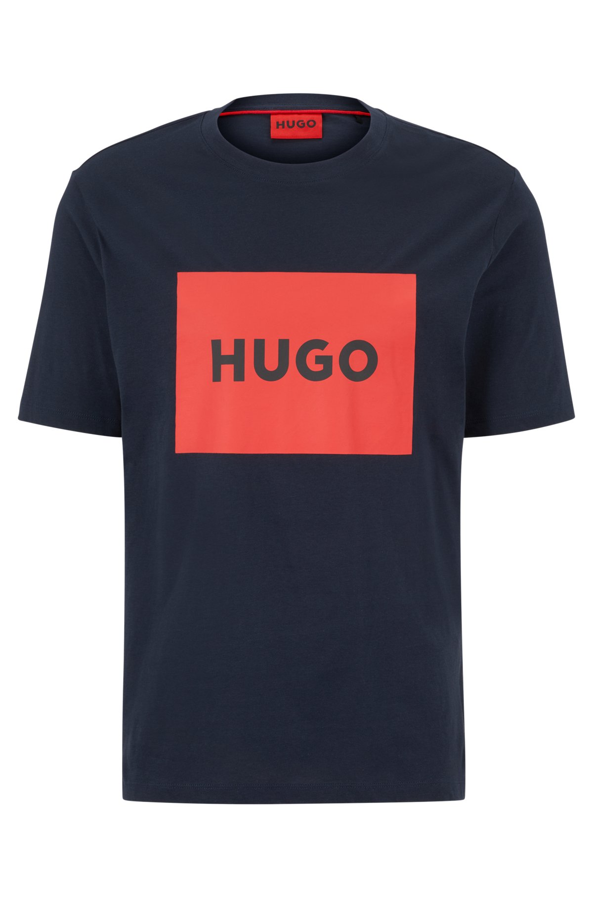 HUGO - クルーネックTシャツ コットンジャージー ボックスロゴ