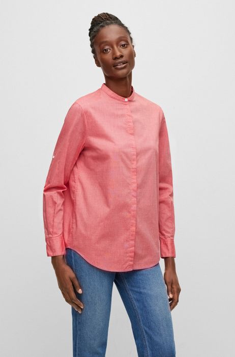 Zara Bluse Rabatt 95 % DAMEN Hemden & T-Shirts Bluse Kunstleder Rot S 