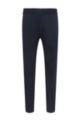 Extra-slim-fit trousers in high-performance stretch cotton, Dark Blue