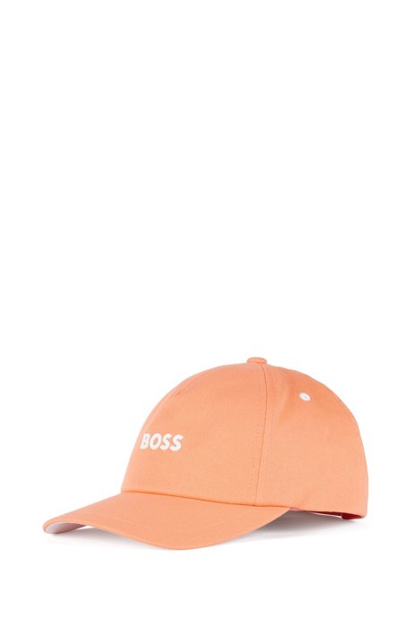 Cotton-twill cap with logo, Light Red
