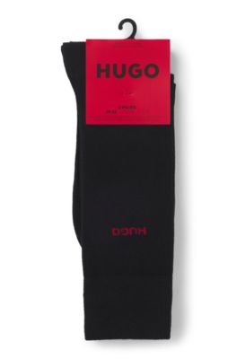 Two-pack of regular-length socks, Black