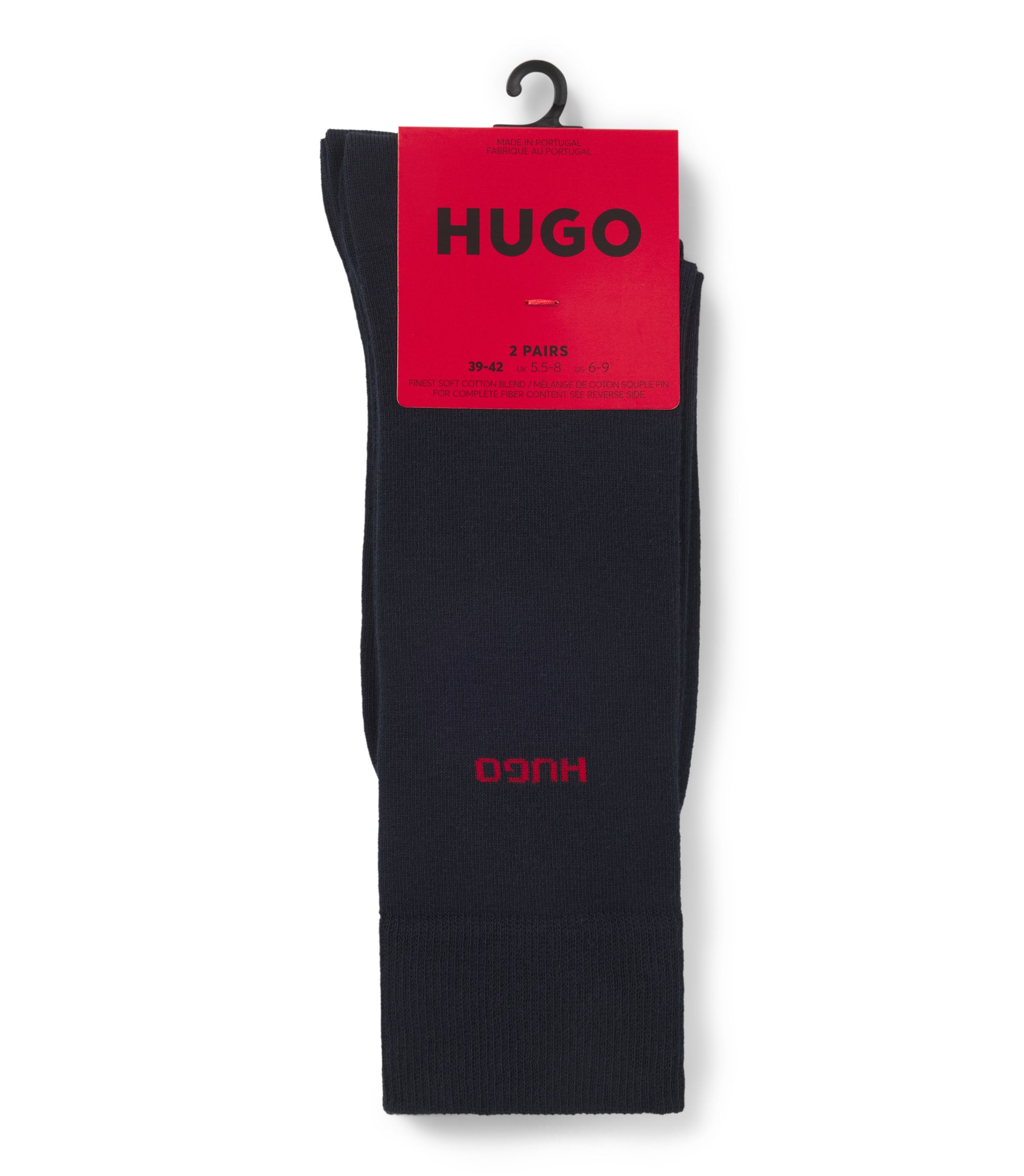 HUGO Calzini Uomo - 3 Paia, Colore Unito, Tessuto Di Qualità, Uso Quotidiano