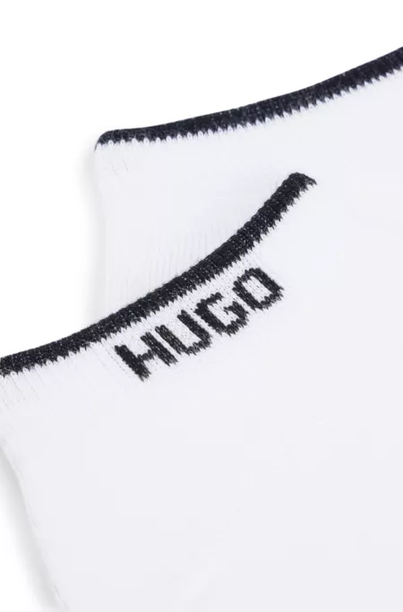 Two-pack of ankle socks in a cotton blend