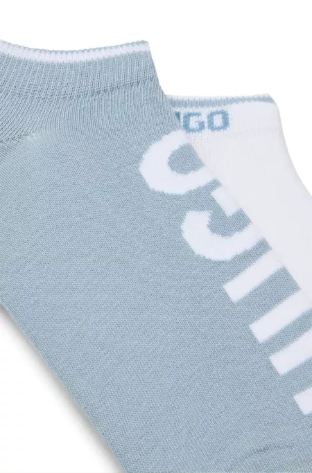Two-pack of ankle socks in a cotton blend