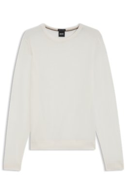 Pull Slim en laine mérinos à col rond