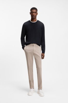 Boss Slim-fit sweater in merino wool stickade tröjor herr – bild 2