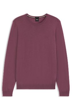 Slim-fit sweater in merino wool