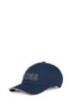 Piqué-mesh cap with 3D embroidered logo, Dark Blue