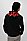 徽标装饰法式毛圈棉布连帽运动衫,  001_Black