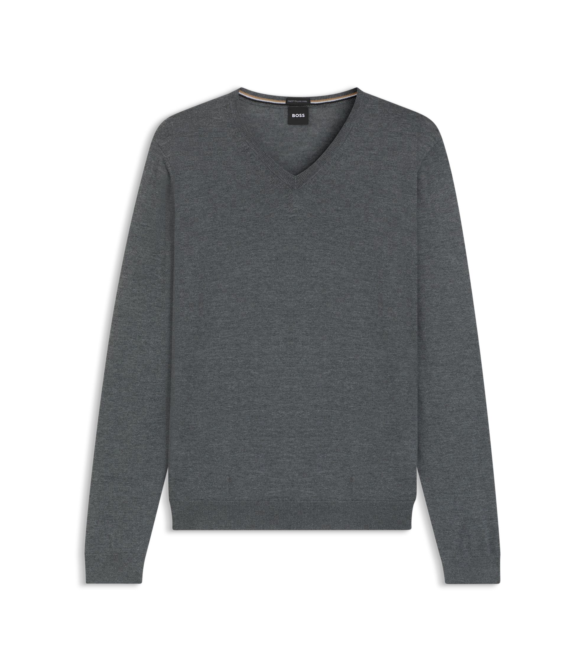 超美品 HUGO BOSS ドライバーズ ニット L ヴァージンウール HUGO セーター ニット ジップネック バージンウール メンズ