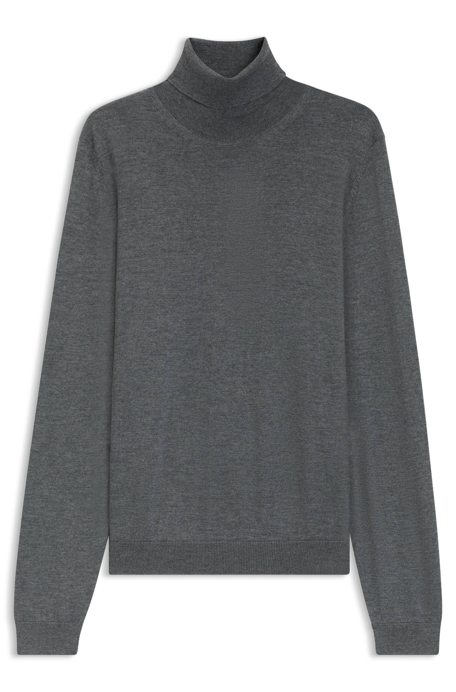 Boss Slim-fit rollneck sweater in extra-fine merino wool tröjor herr – bild 4