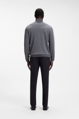 Boss Slim-fit rollneck sweater in extra-fine merino wool polotröjor herr – bild 3