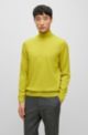 Slim-fit rollneck sweater in virgin wool, Light Green
