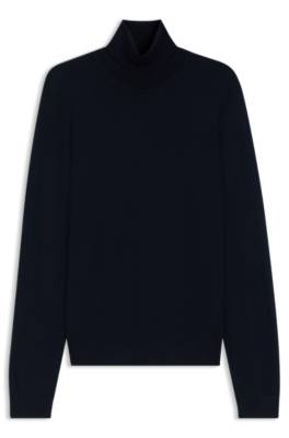Boss Slim-fit rollneck sweater in extra-fine merino wool polotröjor herr – bild 4
