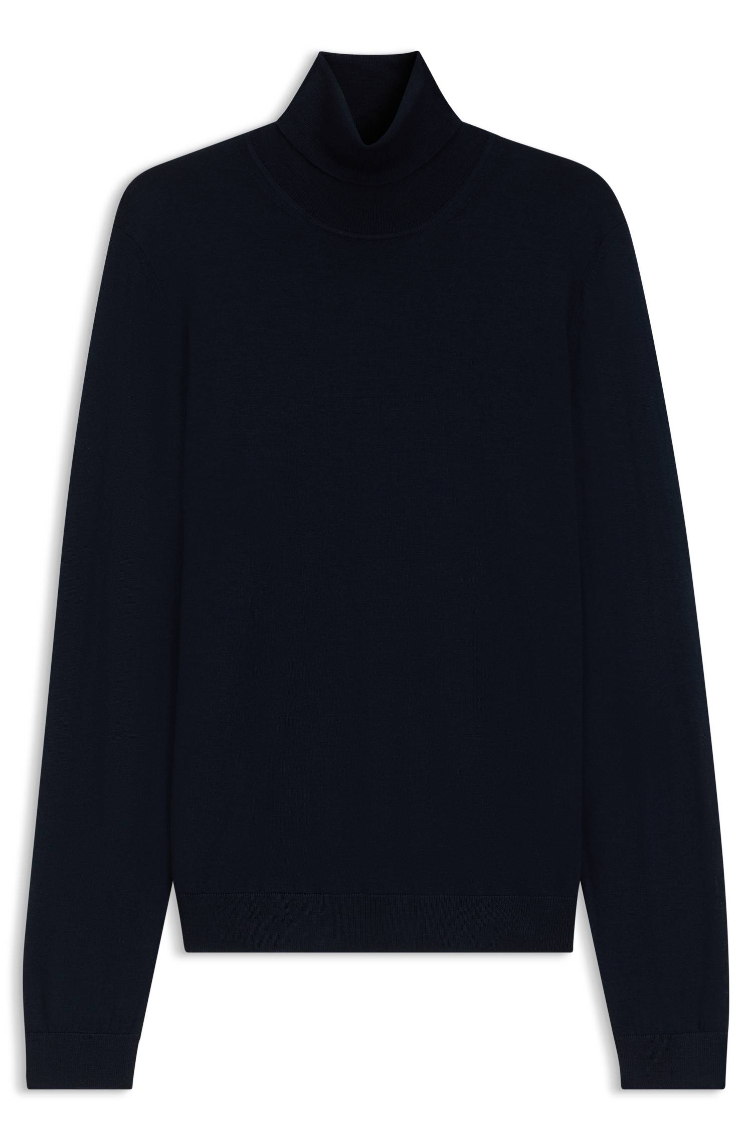 Boss Slim-fit rollneck sweater in extra-fine merino wool tröjor herr – bild 4