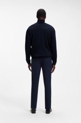Boss Slim-fit rollneck sweater in extra-fine merino wool polotröjor herr – bild 3