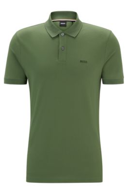 Boss store green polo