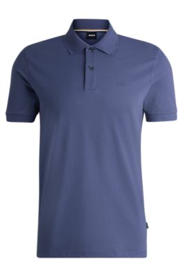 BOSS Pallas Cotton polo shirt with embroidered logo