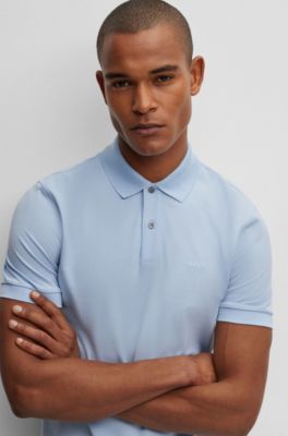 sky blue hugo boss polo