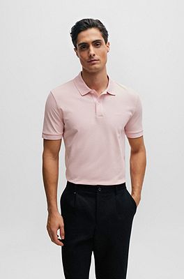 Pink hugo boss clearance polo shirt