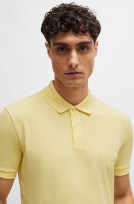BOSS Pallas Cotton polo shirt with embroidered logo