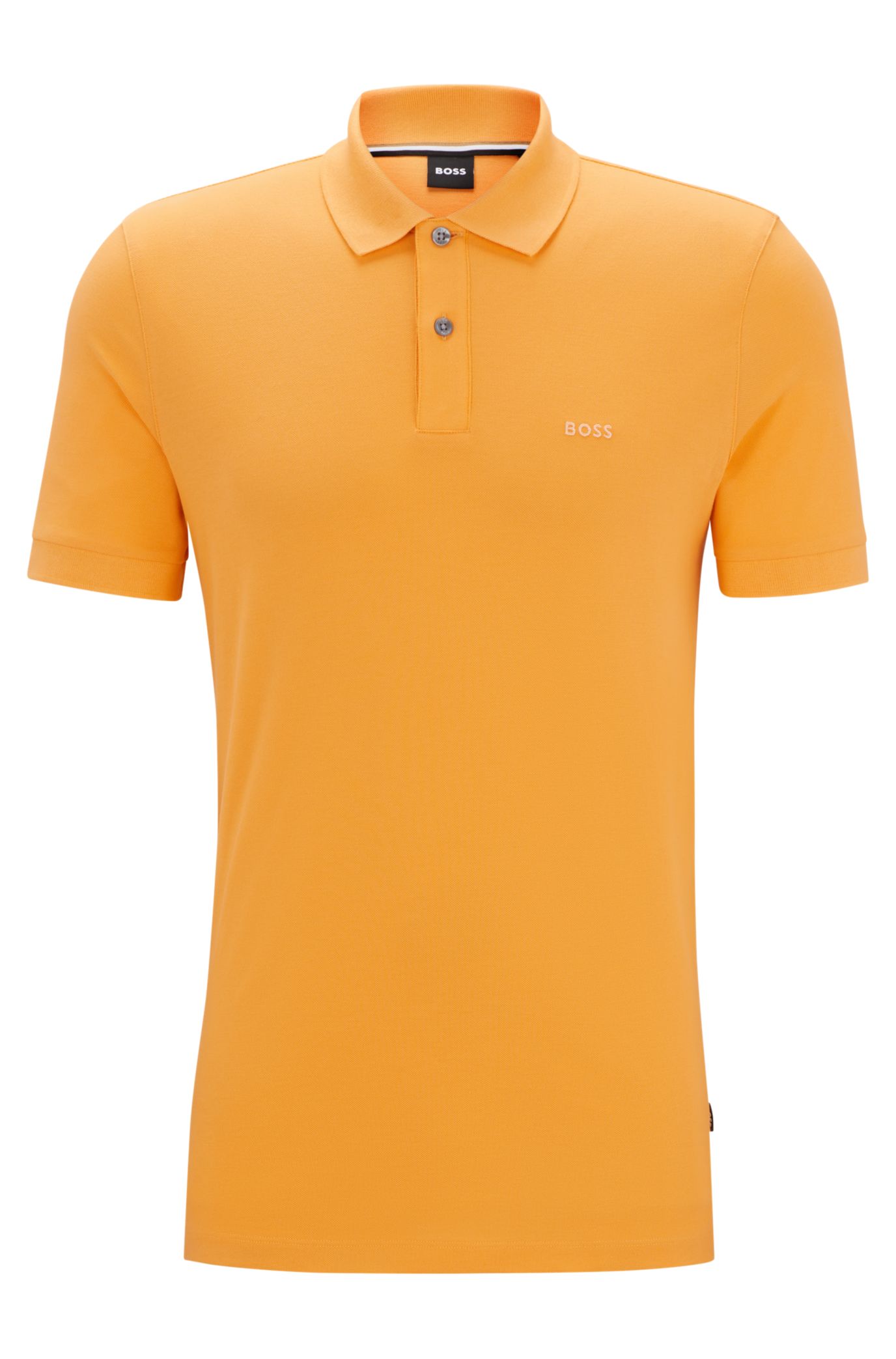 BOSS - polo embroidered shirt logo with Cotton