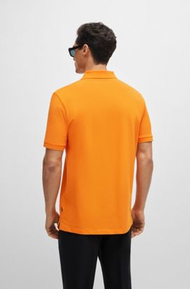 Boss Orange Hommes Polo Shirt gris unicolore Prime 50378365 032 