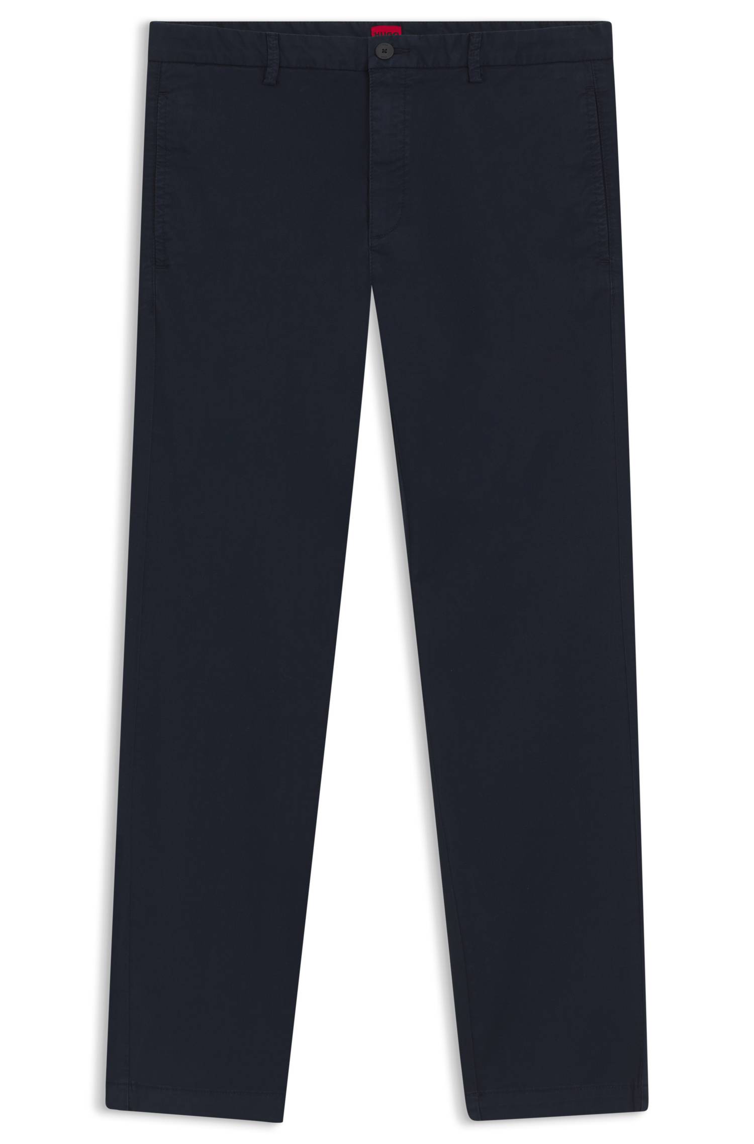 Hugo Slim-fit chinos in stretch-cotton gabardine byxor herr – bild 4