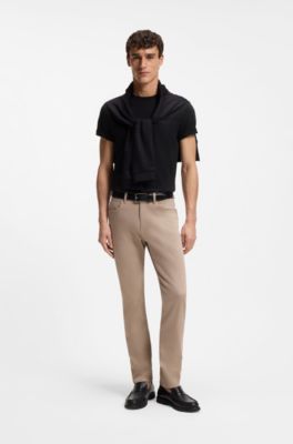 Cotton-jersey T-shirt with logo detail, Black