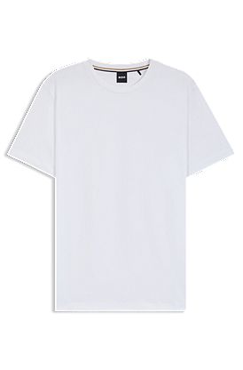 Cotton-jersey T-shirt with logo detail