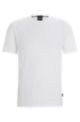 Regular-fit T-shirt van katoenjersey met logo, Wit