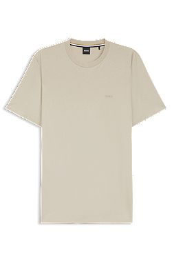 Cotton-jersey T-shirt with logo detail