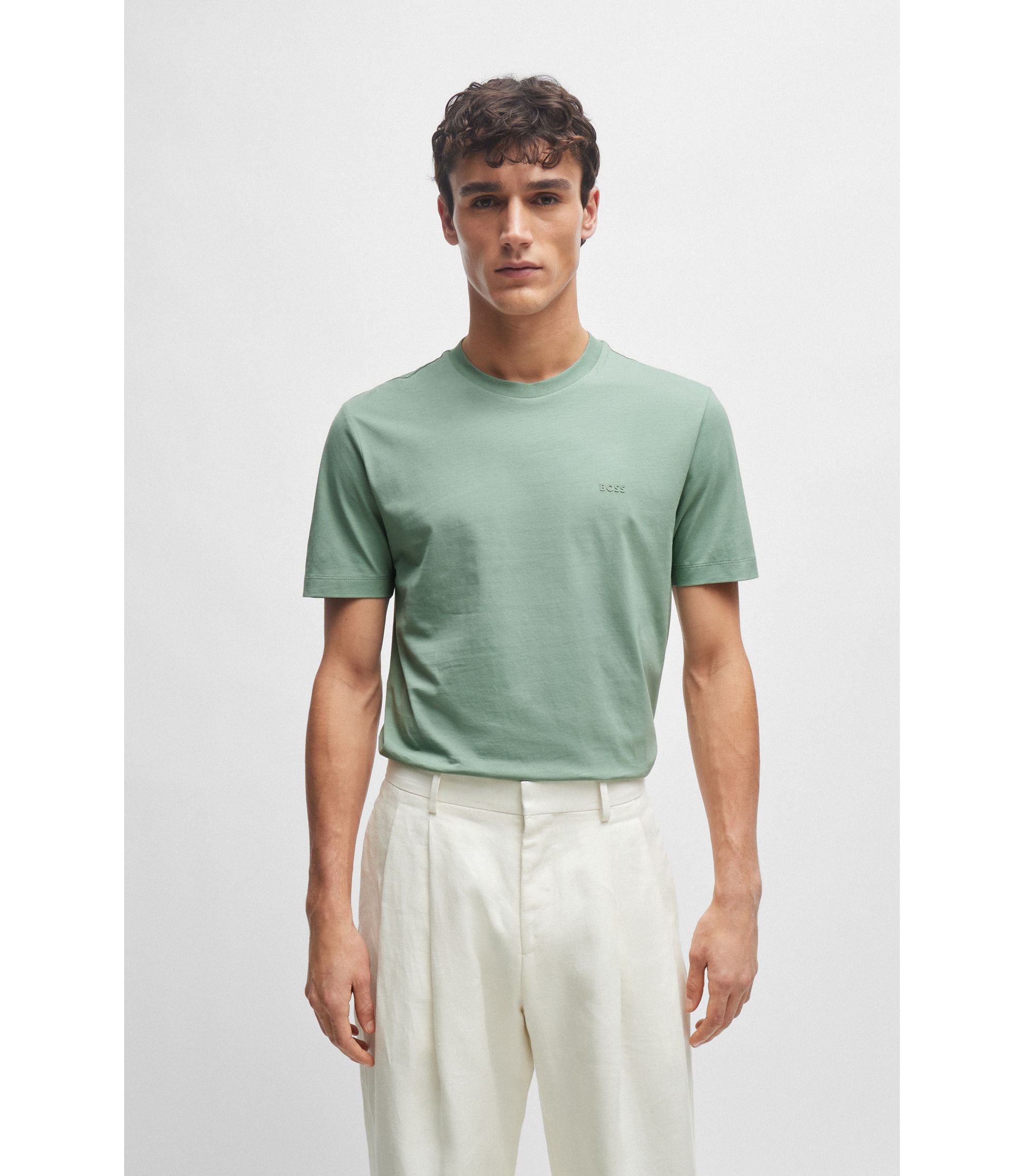 Tシャツ・カットソー BOSS Men T-shirt Green 50517970 311 hbeu50468347_373_350?wid=1980&