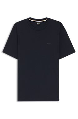 Cotton-jersey T-shirt with logo detail