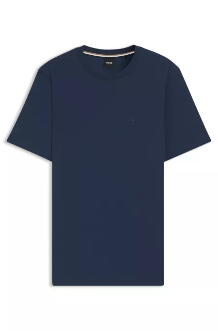 Cotton-jersey T-shirt with logo detail