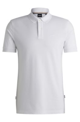 - Regular-fit in cotton shirt BOSS with embroidered logo polo