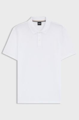 Pallas polo shirt in cotton piqu&eacute; with logo details, White
