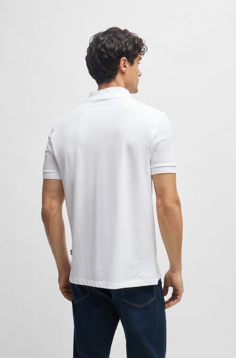 HUGO BOSS Homme Vêtements Tops & T-shirts T-shirts Polos Polo en coton biologique avec logo brodé 