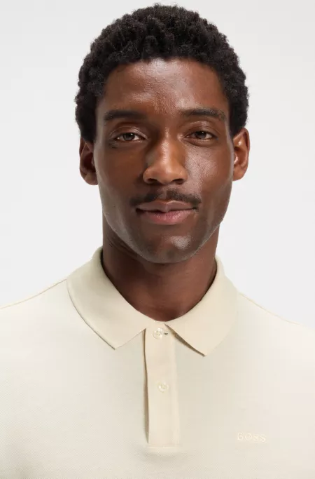 Pallas polo shirt in cotton piqué with logo details