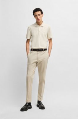 Pallas Poloshirt aus Baumwoll-Piqu&eacute; mit Logo-Details, Natur